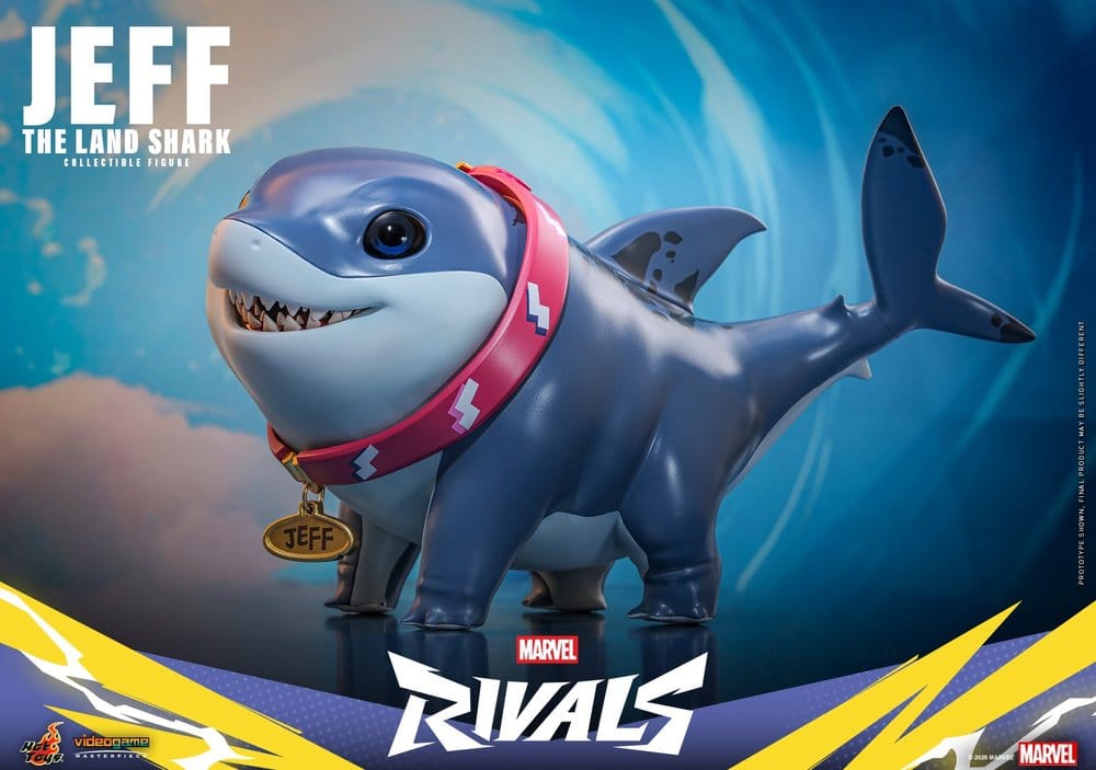 Marvel Rivals Videospel Mästerverk Serie Actionfigur Jeff the Land Shark 11 cm