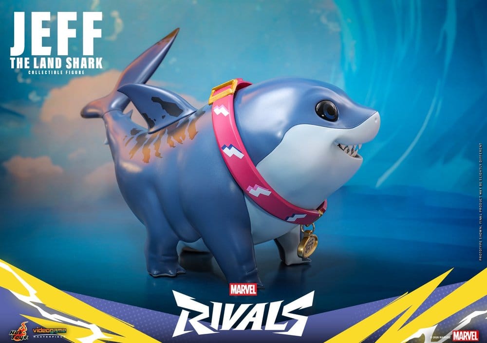 Marvel Rivals Videospel Mästerverk Serie Actionfigur Jeff the Land Shark 11 cm