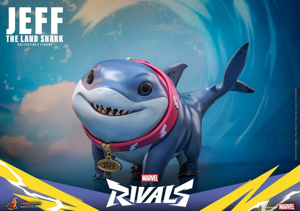Marvel Rivals Videospel Mästerverk Serie Actionfigur Jeff the Land Shark 11 cm