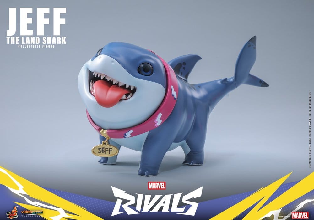 Marvel Rivals Videospel Mästerverk Serie Actionfigur Jeff the Land Shark 11 cm