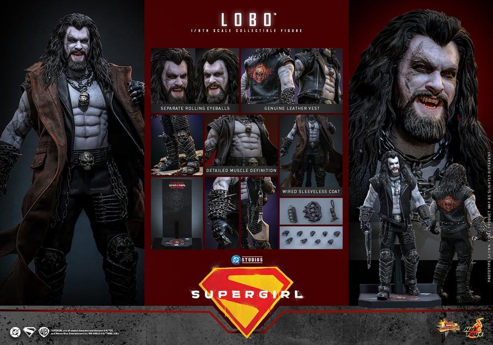 DC Comics Film Mästerverk Actionfigur 1/6 Lobo, 33 cm
