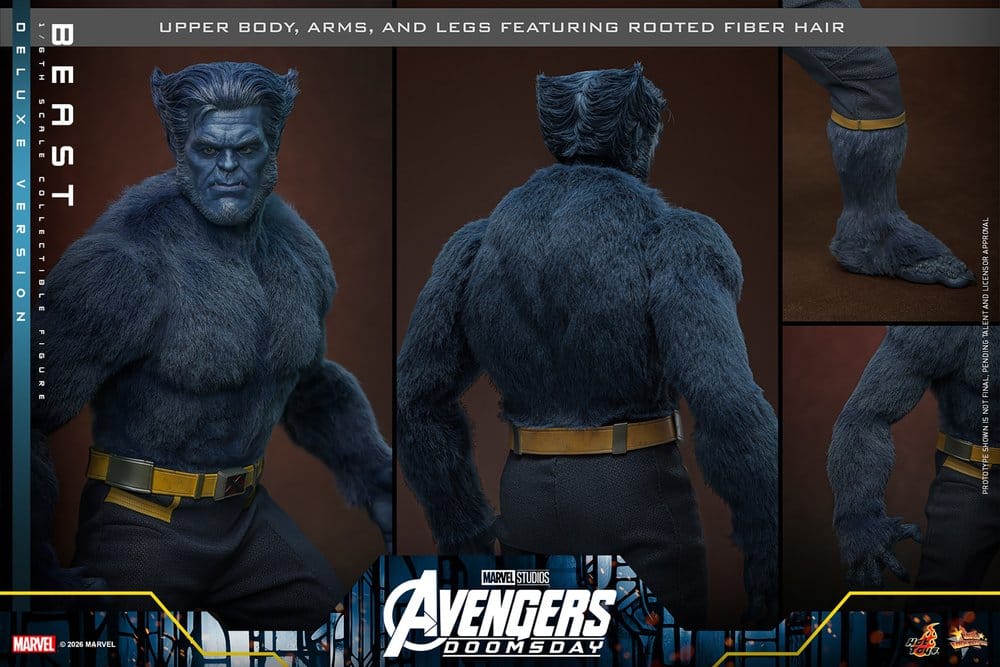 Marvel X-Men Movie Masterpiece Action Figure 1/6 Beast (Deluxe Version) 33 cm