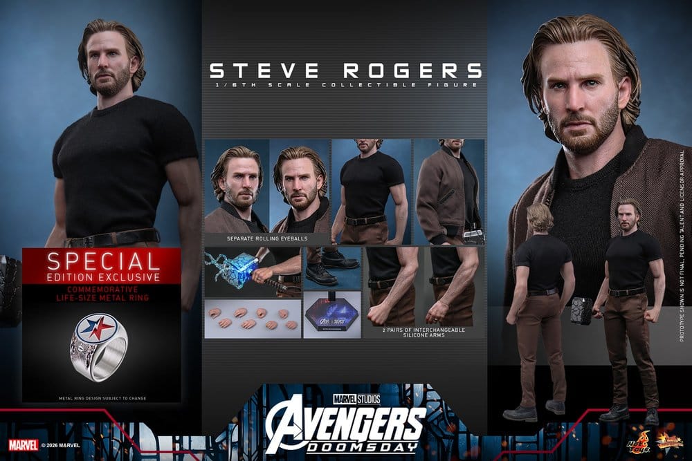 Marvel Avengers: Doomsday Movie Masterpiece Action Figure 1/6 Steve Rogers (Deluxe Version) 31 cm