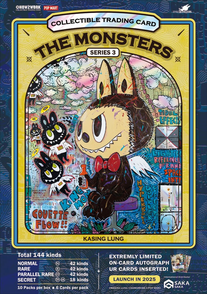 How2work Labubu Samlar Chrome Trading Cards Monstrens Serien 3 (10) How2Work