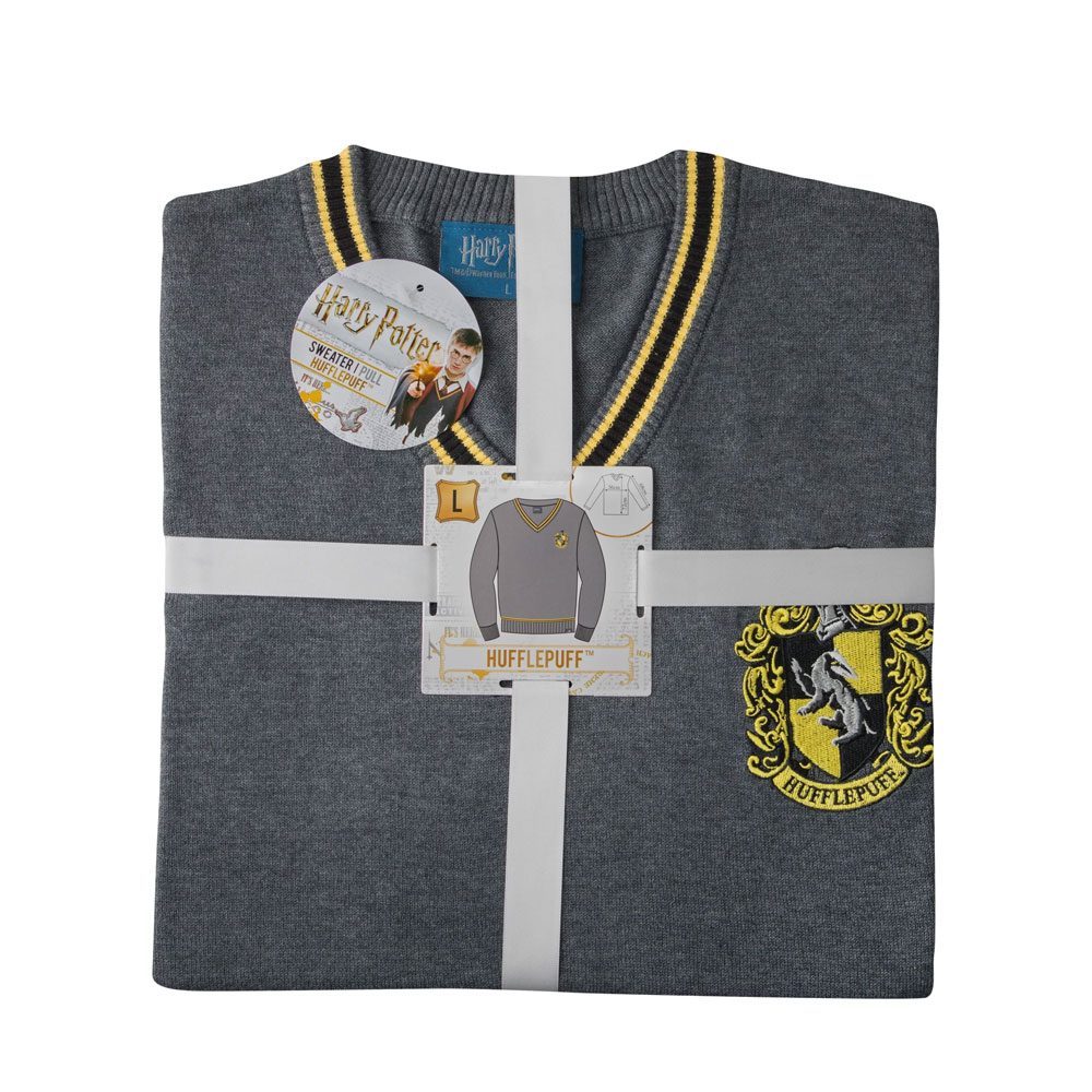 Harry Potter Stickad Tröja Hufflepuff Stl L Cinereplicas