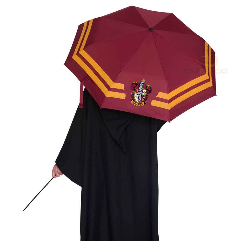Harry Potter-paraply Gryffindor – Officiellt licensierat paraply med 112 cm diameter i polyester och metall