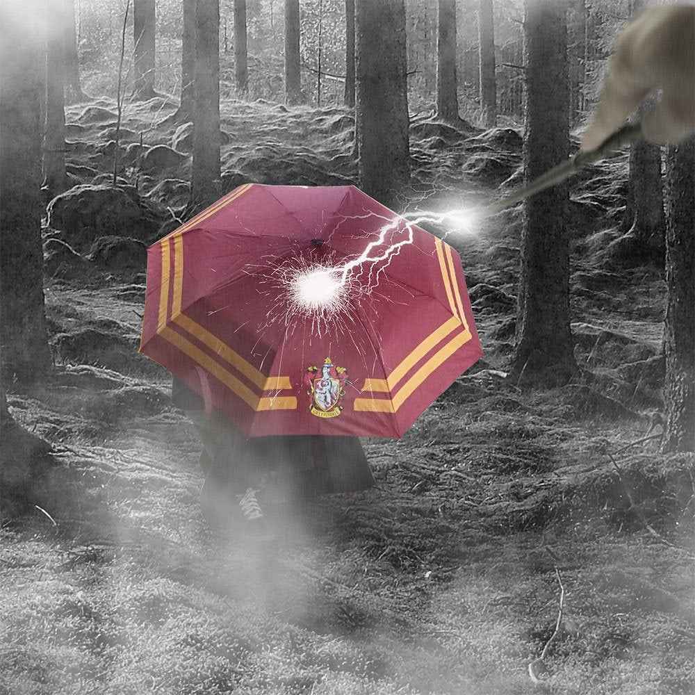 Harry Potter-paraply Gryffindor – Officiellt licensierat paraply med 112 cm diameter i polyester och metall