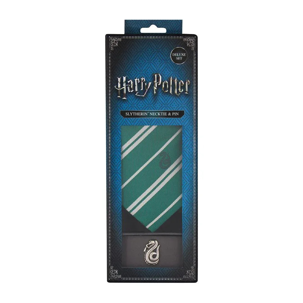 Harry Potter Slytherin Fluga och Metal Pins Deluxe Box Cinereplicas