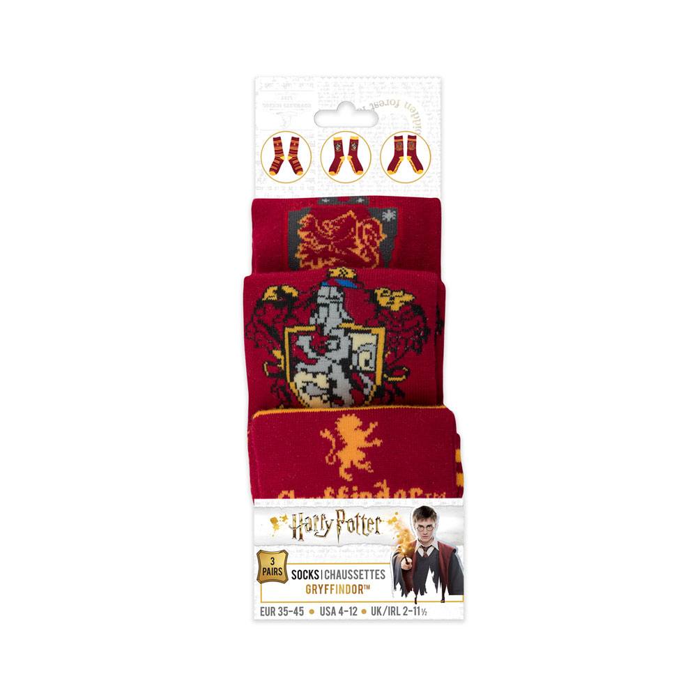 Harry Potter Gryffindor Strumpor 3-Pack Cinereplicas