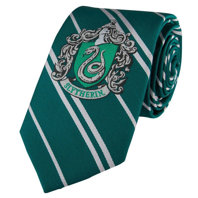 Harry Potter Vävda Slips Slytherin Ny Utgåva Cinereplicas