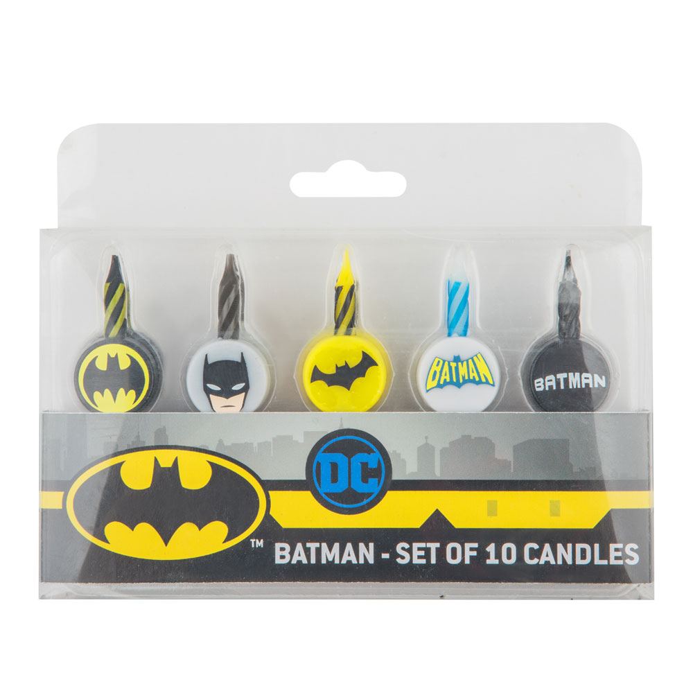 DC Comics Födelsedagsljus 10-Pack Batman Cinereplicas