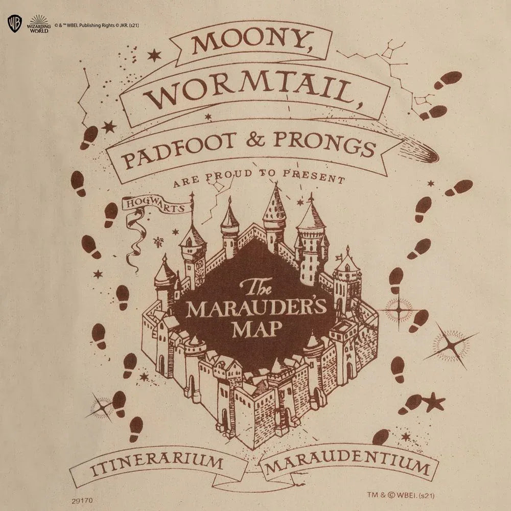 Harry Potter Tote Bag Marauder Map - Officiell Merchandise Cinereplicas
