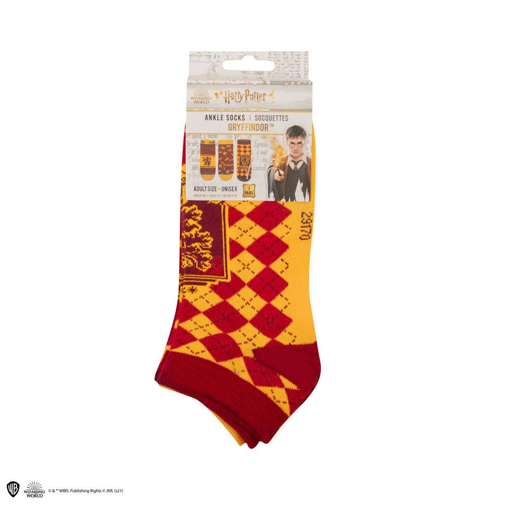 Harry Potter Gryffindor Ankelstrumpor 3-Pack Cinereplicas