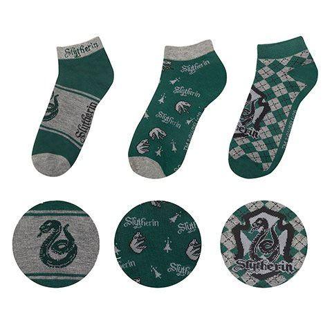 Harry Potter Slytherin Ankelsockor 3-Pack Cinereplicas