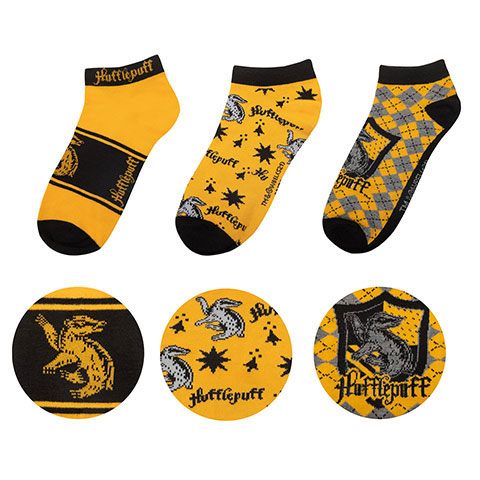 Harry Potter Ankelstrumpor 3-Pack Hufflepuff Cinereplicas