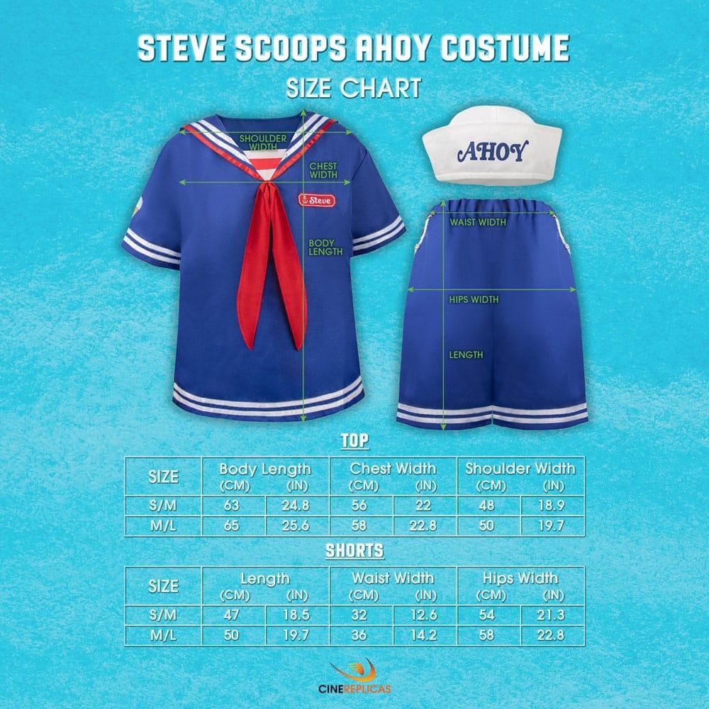 Stranger Things: Scoops Ahoy Steve Kostym Storlek S/M Cinereplicas