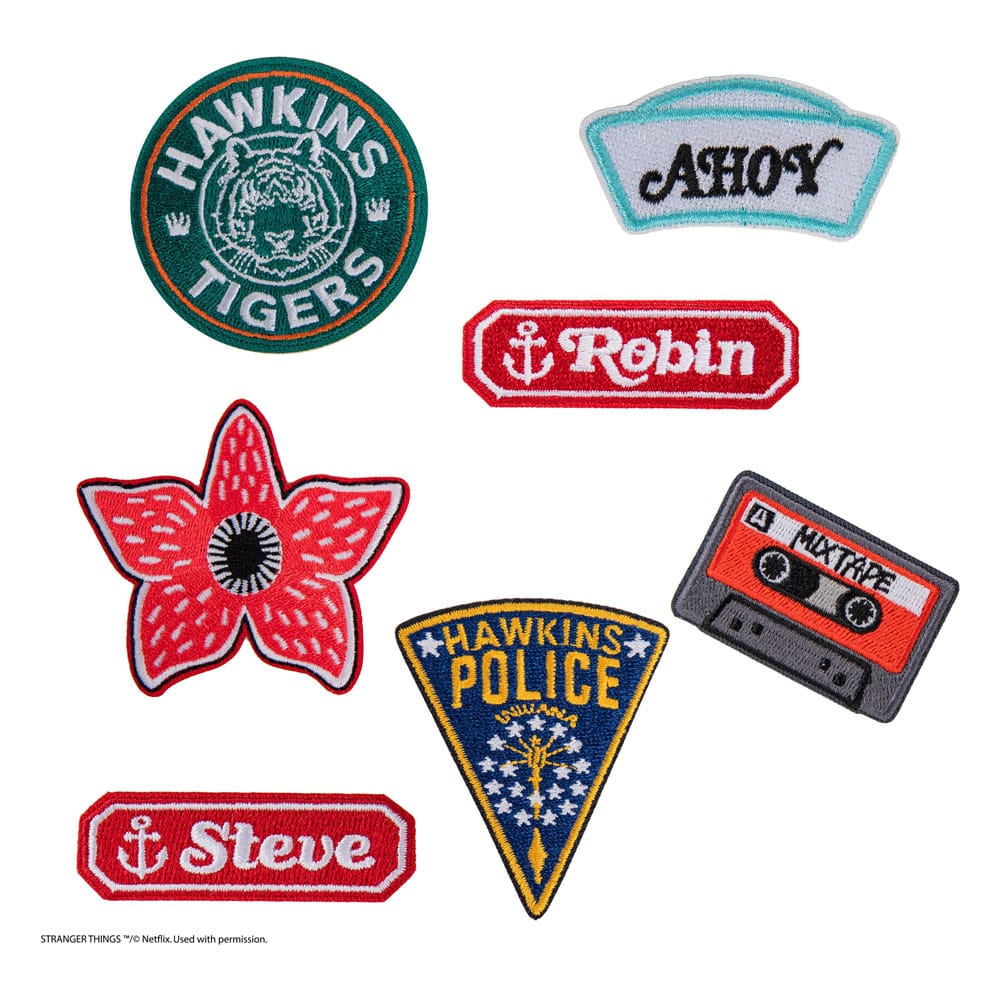 Stranger Things: Patches Set om 7 Stycken Cinereplicas