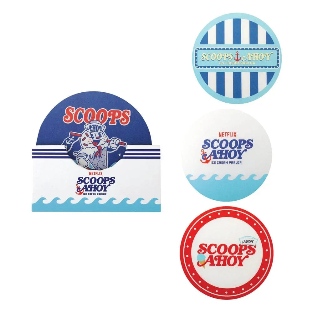 Stranger Things Scoops Ahoy Coaster 4-Pack Cinereplicas