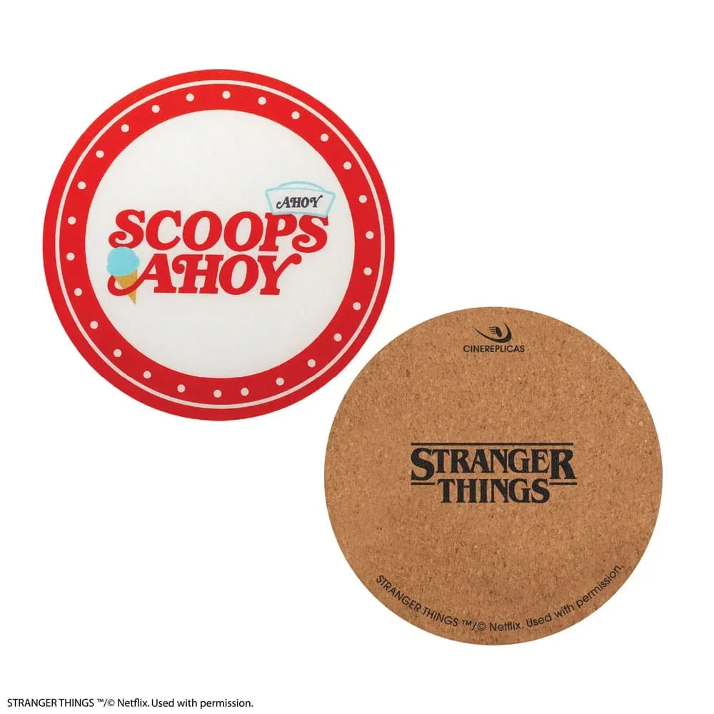 Stranger Things Scoops Ahoy Coaster 4-Pack Cinereplicas