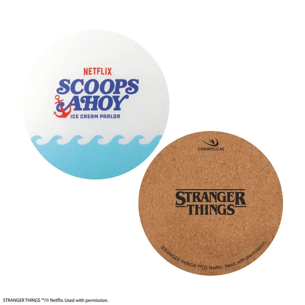 Stranger Things Scoops Ahoy Coaster 4-Pack Cinereplicas