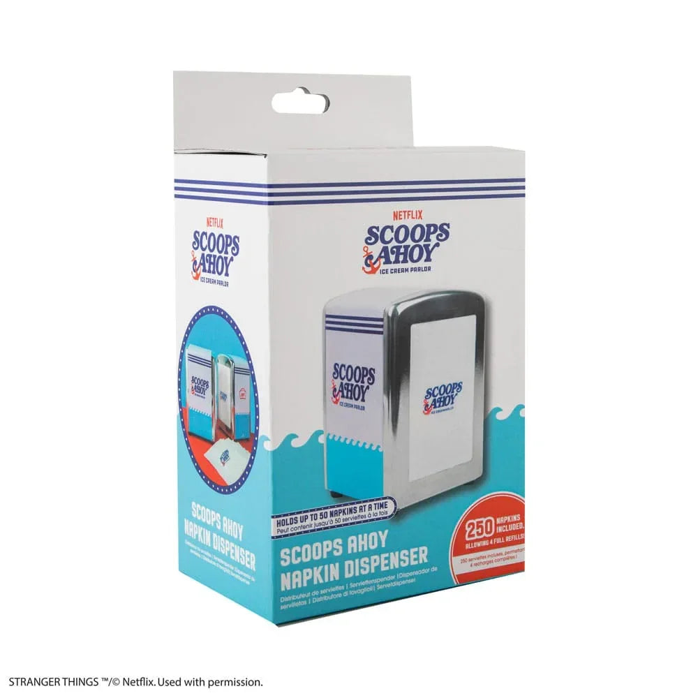 Stranger Things Napkin Dispenser Set - Scoops Ahoy Cinereplicas