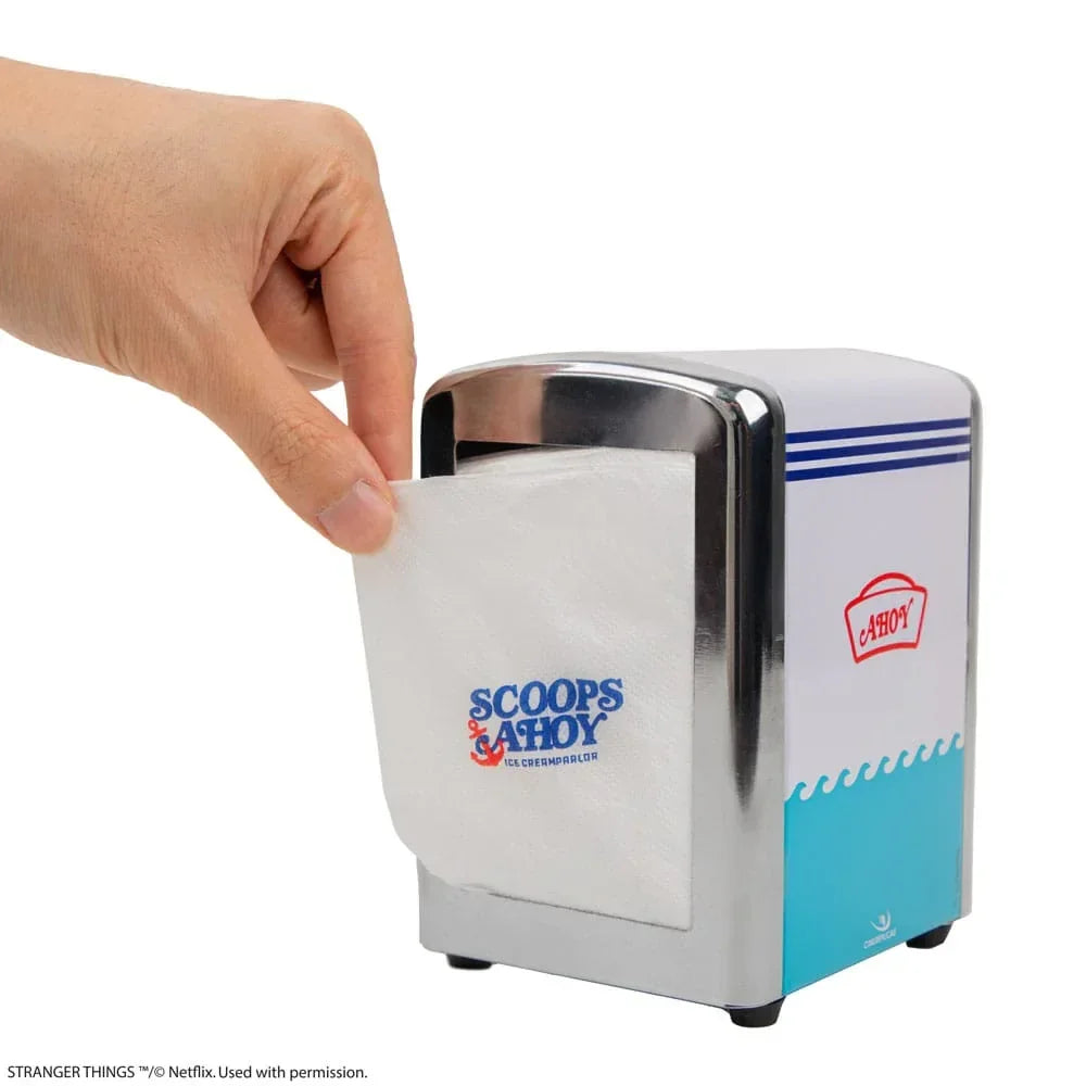 Stranger Things Napkin Dispenser Set - Scoops Ahoy Cinereplicas