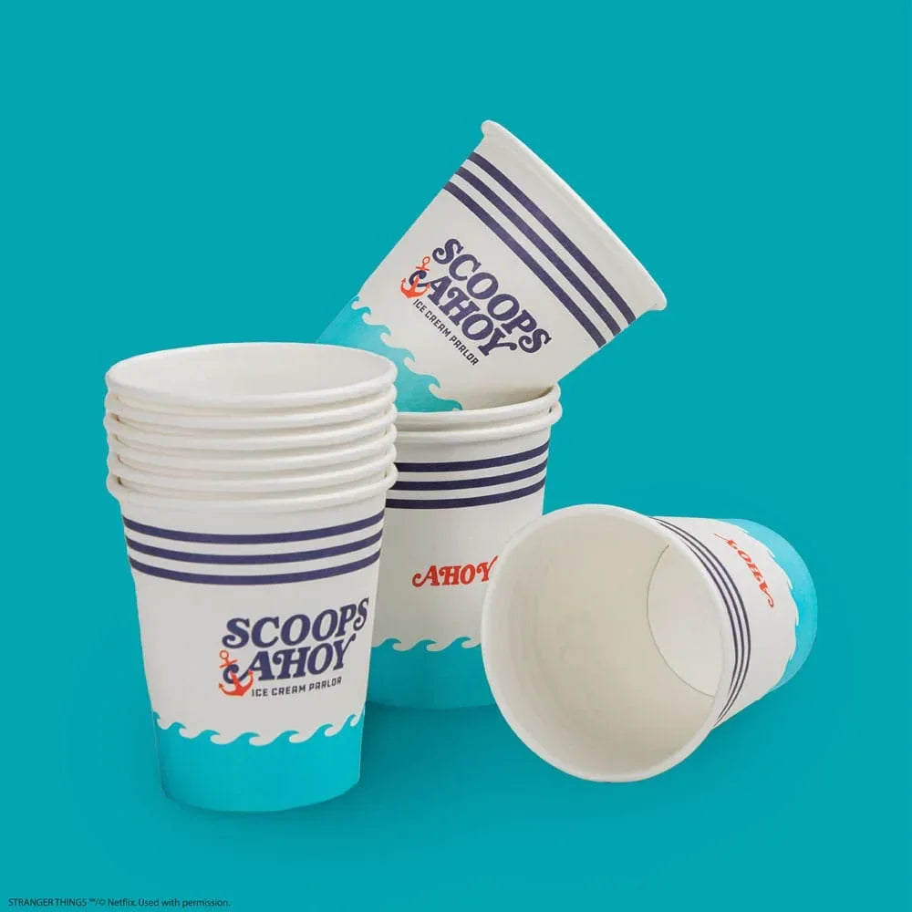 Stranger Things Set med 24 Papperskoppar - Scoops Ahoy Cinereplicas