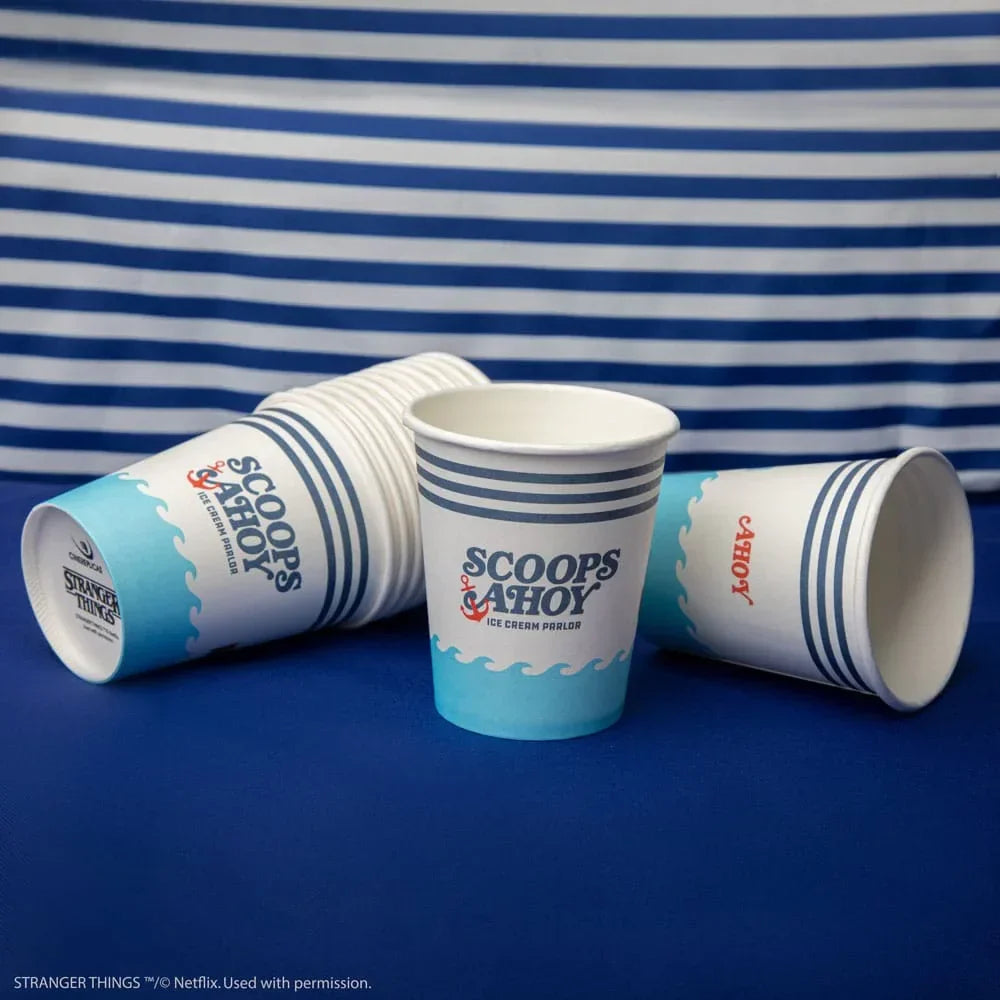 Stranger Things Set med 24 Papperskoppar - Scoops Ahoy Cinereplicas