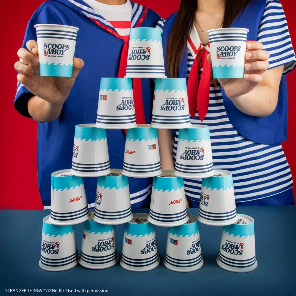 Stranger Things Set med 24 Papperskoppar - Scoops Ahoy Cinereplicas