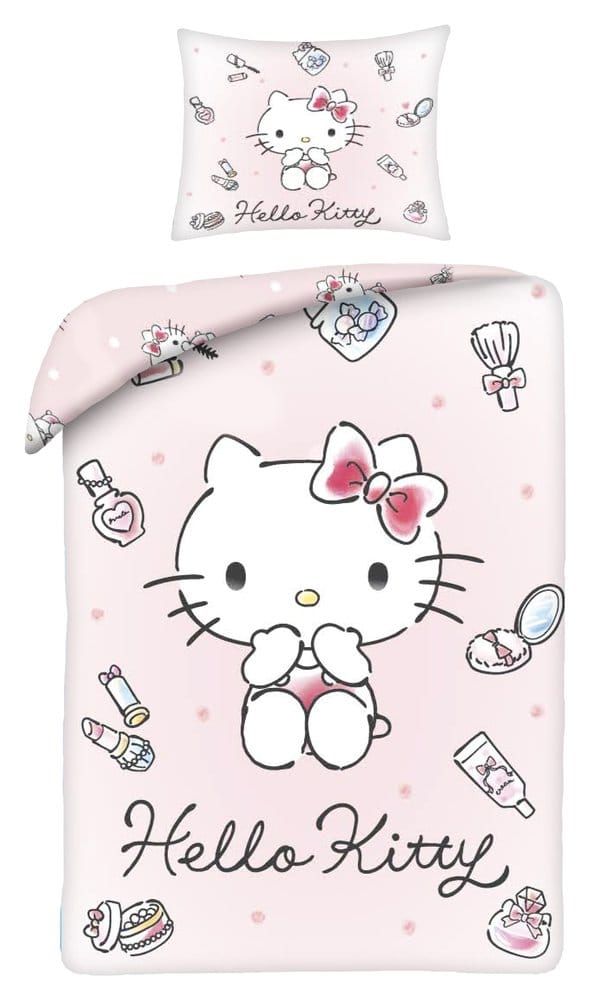 Sanrio Täckenuppsättning Hello Kitty Ver. 1 140 x 200 cm / 70 x 90 cm