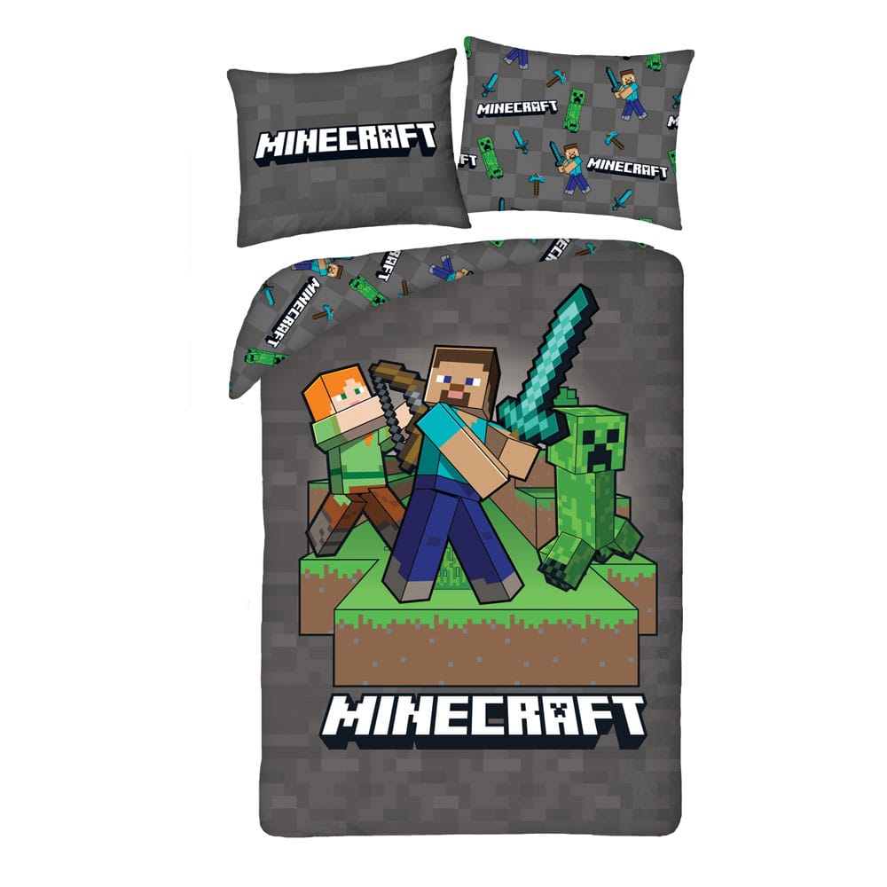 Minecraft Duvet Set Ver. 4 140 x 200 cm / 70 x 90 cm Halantex