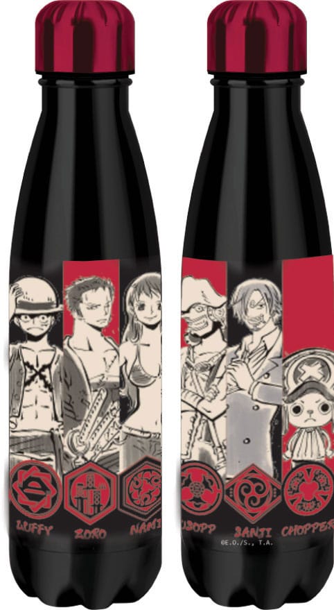 One Piece Termo Vattenflaska Röd 500 ml Halantex