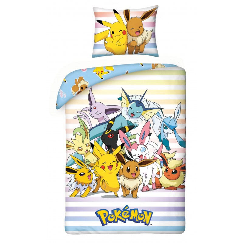 Pokémon Duvet Set Pikachu, Eevee & Friends 140 x 200 cm Halantex