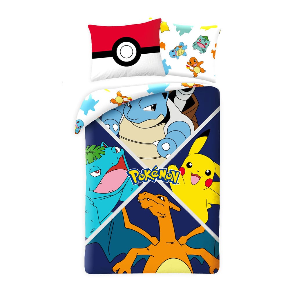 Pokémon Duvet Set Ver. 1 140 x 200 cm / 70 x 90 cm Halantex