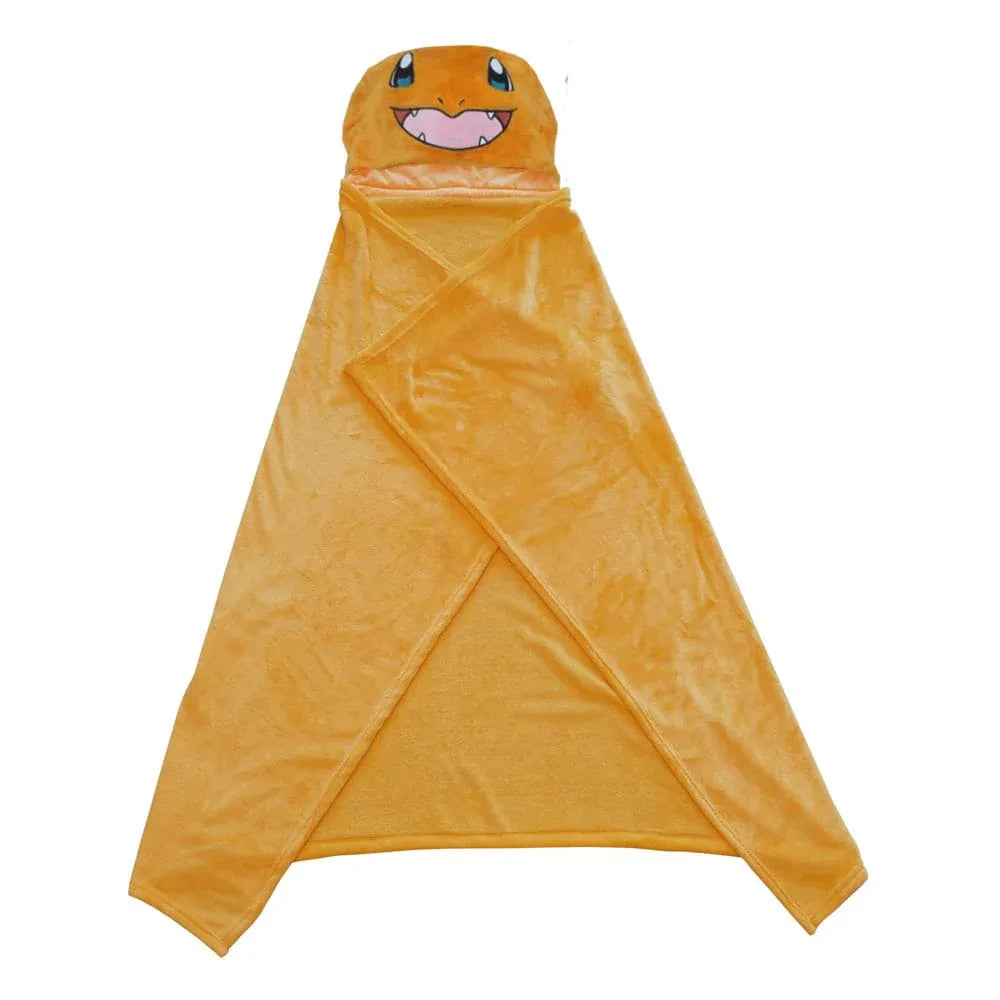Pokémon Charmander Hooded Blanket 120 x 150 cm Halantex