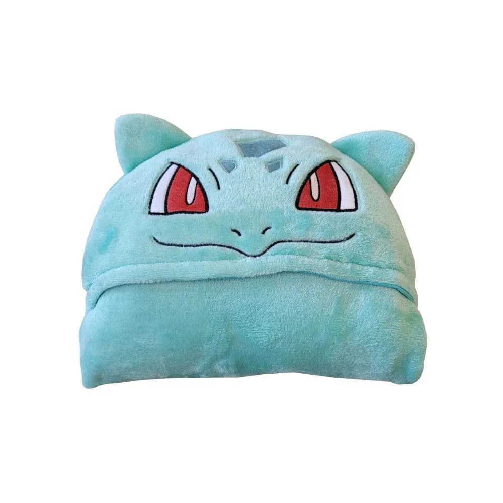 Pokémon Bulbasaur Coral Hooded Blanket 120 x 150 cm Halantex