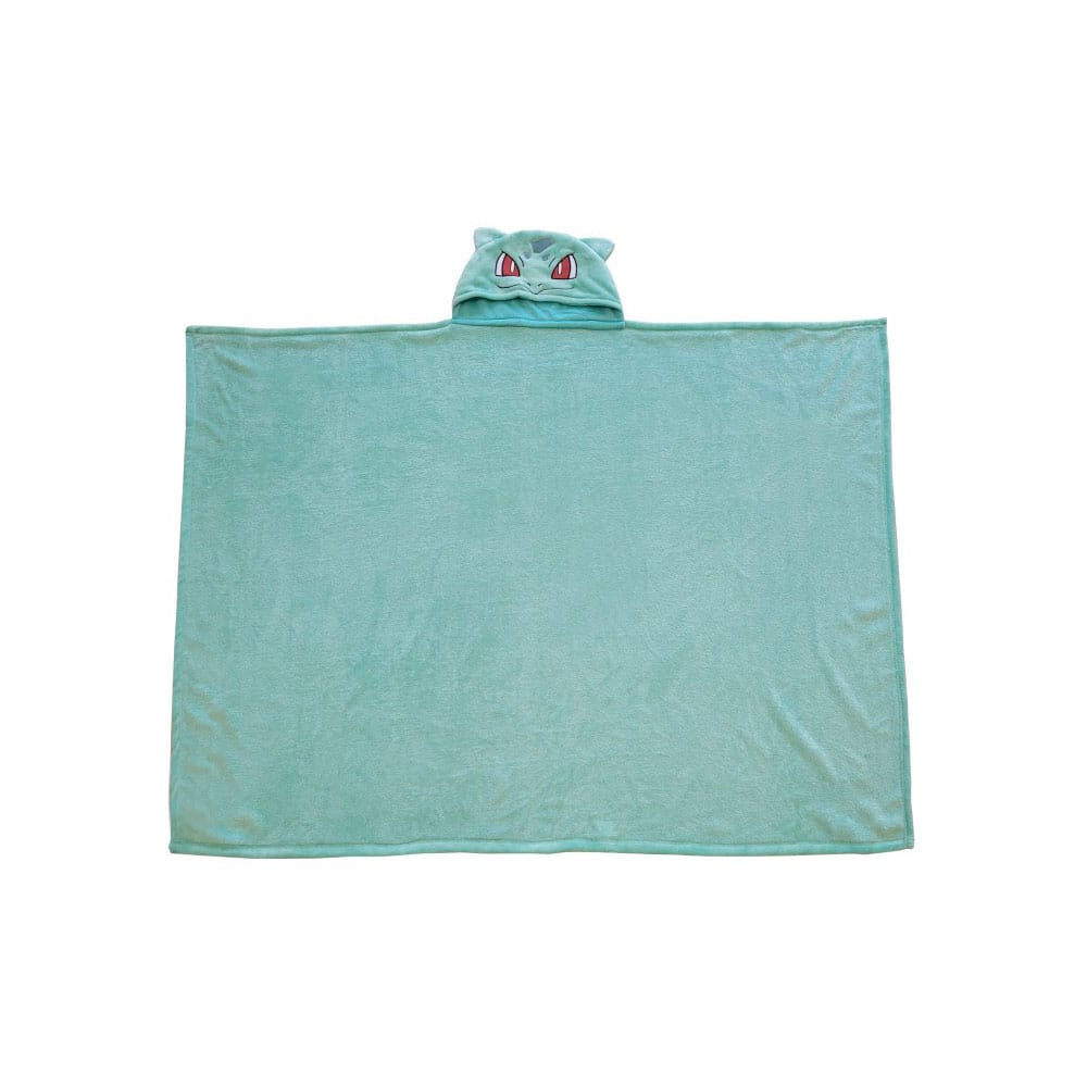 Pokémon Bulbasaur Coral Hooded Blanket 120 x 150 cm Halantex