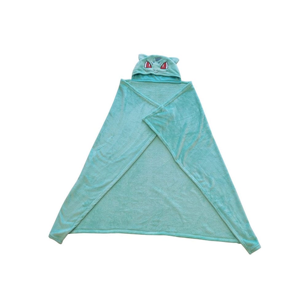 Pokémon Bulbasaur Coral Hooded Blanket 120 x 150 cm Halantex