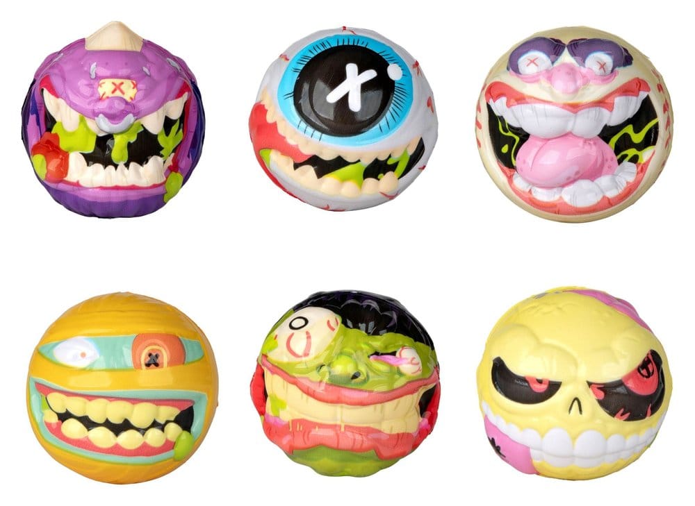 Mad Balls studsbollar Gross Out Series 1 display (12)