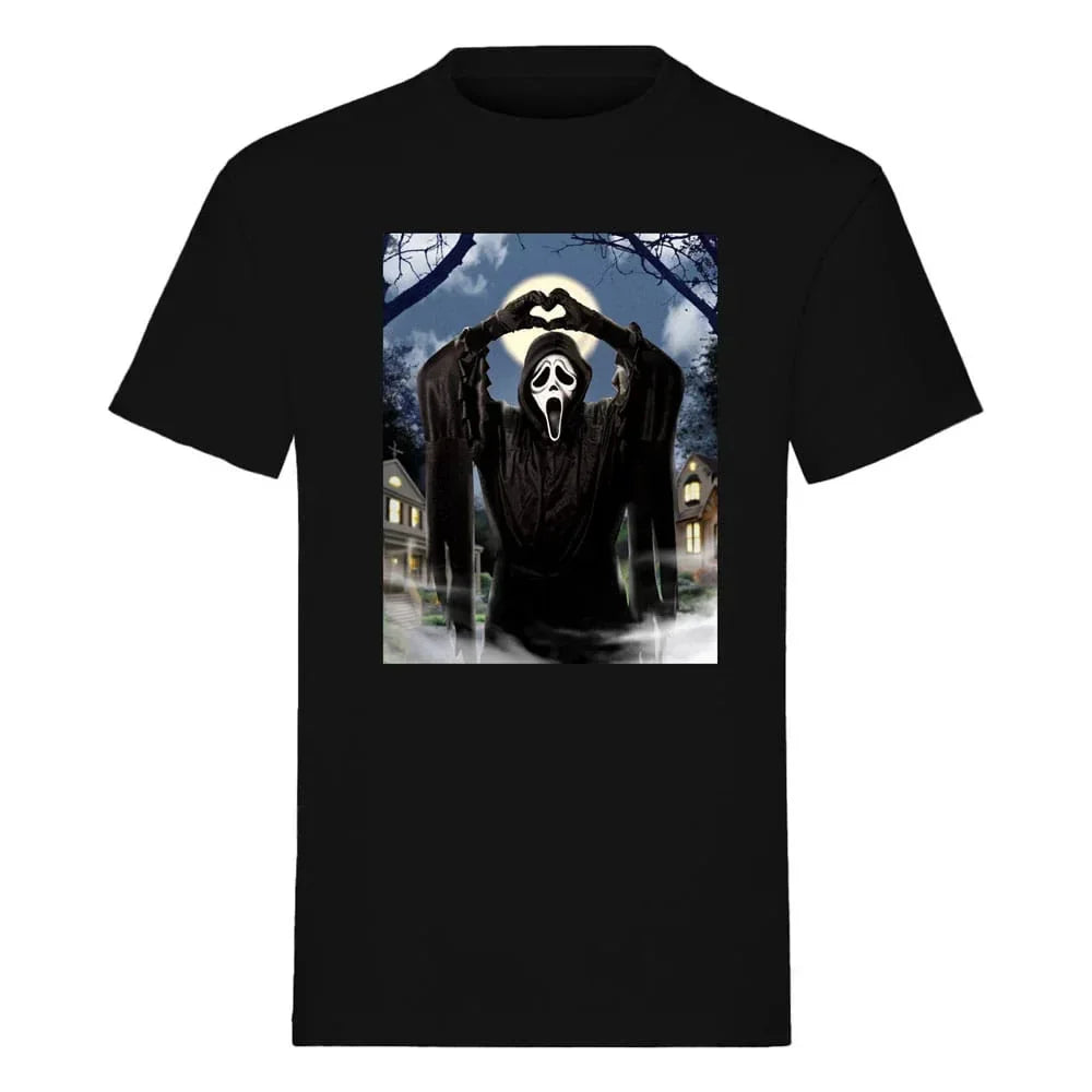 Scream T-Shirt Ghost Face Hearts Indiego