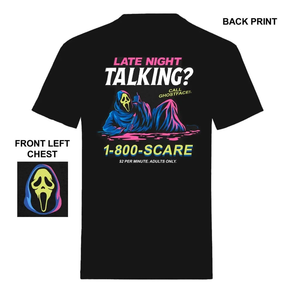 Scream T-Shirt Ghost Face Late Night Talking Indiego