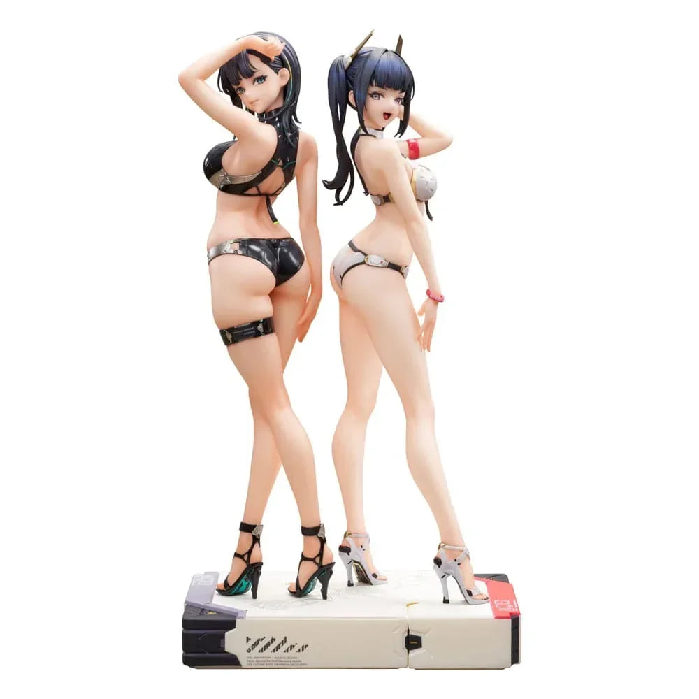 Original Character SSR PVC Figurer 1/6 Konno Ao & Hakuyou Maruko 30 cm Infinity Studio