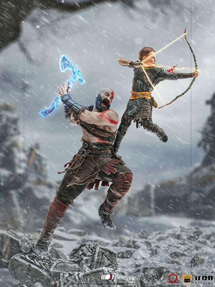 God of War BDS Art Scale Statue 1/10 Kratos & Atreus 34 cm Iron Studios