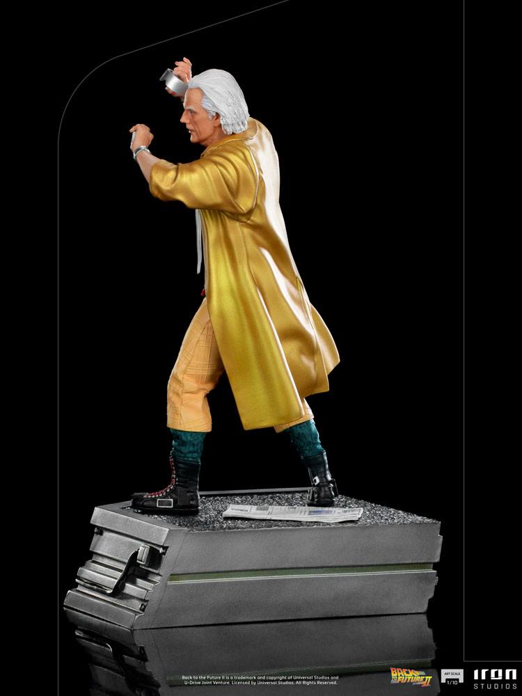 Tillbaka till Framtiden II Konstskala Figur 1/10 Doc Brown 25 cm
