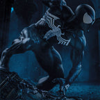 Marvel BDS Art Scale Figur 1/10 Spider-Man Black Costume 20 cm Iron Studios