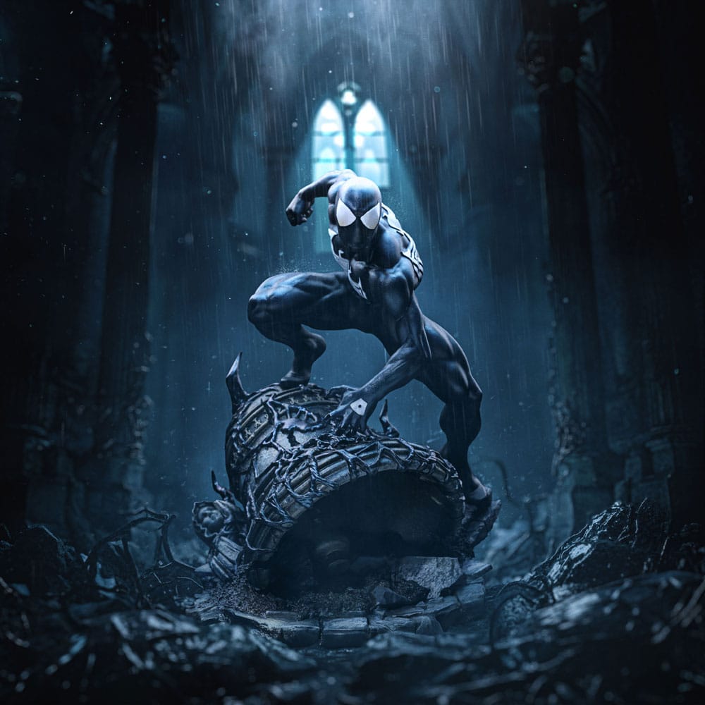 Marvel BDS Art Scale Figur 1/10 Spider-Man Black Costume 20 cm Iron Studios