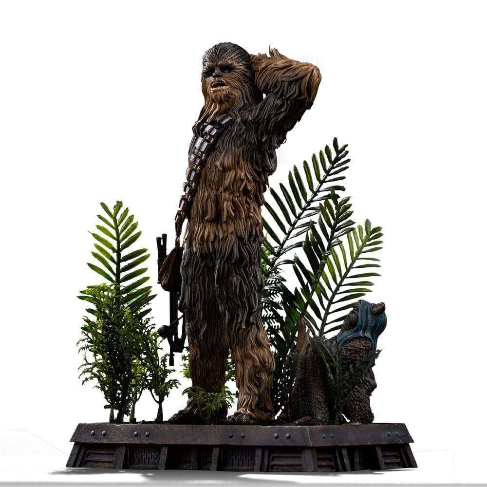 Star Wars Episode VI Art Scale Figur 1/10 Chewbacca och Tokkat 22 cm Iron Studios