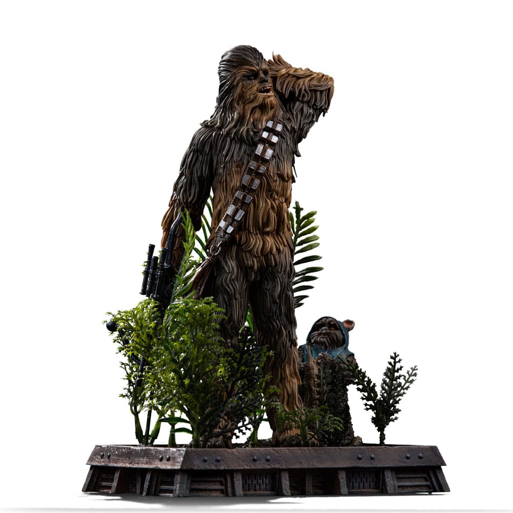Star Wars Episode VI Art Scale Figur 1/10 Chewbacca och Tokkat 22 cm Iron Studios