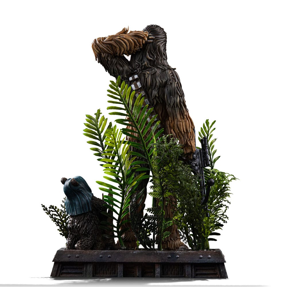 Star Wars Episode VI Art Scale Figur 1/10 Chewbacca och Tokkat 22 cm Iron Studios