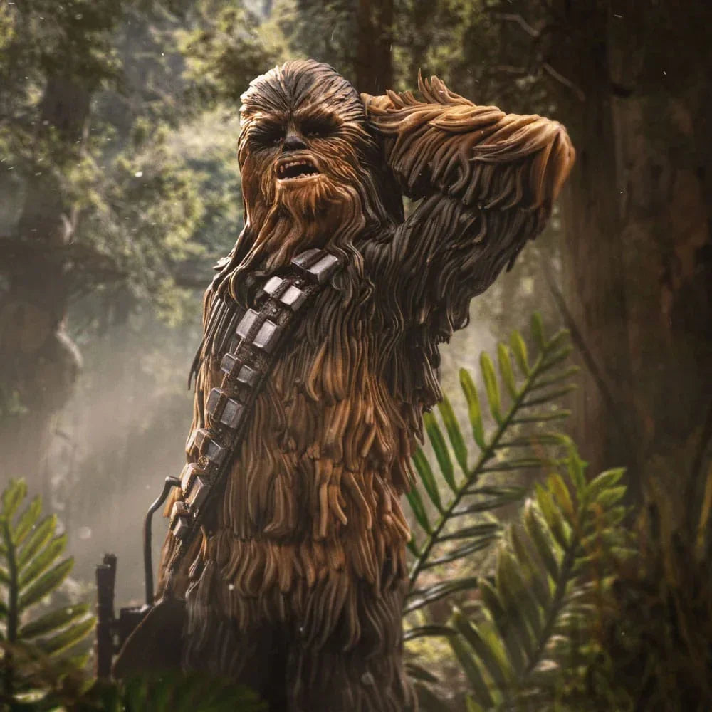 Star Wars Episode VI Art Scale Figur 1/10 Chewbacca och Tokkat 22 cm Iron Studios